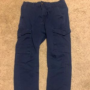 Mens Blue Cargo pants 30x34